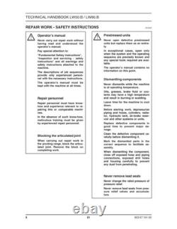 New Holland LW50B, LW80B Wheel Loader Service Manual Repair Shop Book