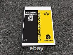 New Holland LW90 LW110 LW130 Wheel Loader Owner Operator Manual PN 75131005