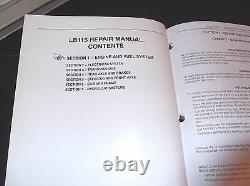 New Holland Lb 115 Tractor Loader Backhoe Service Repair Manual Lb 115