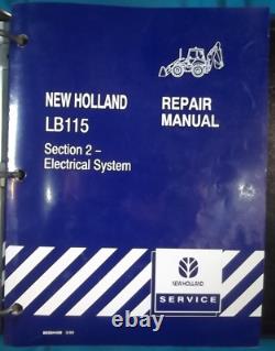 New Holland Lb115 Backhoe Loader Service Shop Repair Manual Book