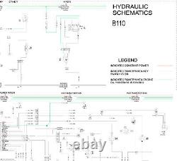 New Holland Loader Backhoe B110 Hydraulic Schematic Manual Diagram