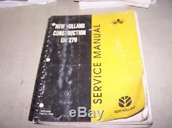 New Holland Lw 270 Wheel Loader Service Manual