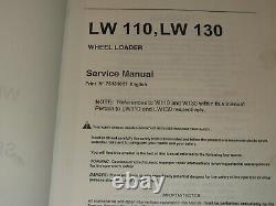 New Holland Lw110 Lw130 Wheel Loader Service Shop Repair Workshop Manual