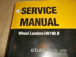 New Holland Lw190. B Wheel Loader Service Shop Repair Workshop Manual Original