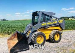 New Holland Lx885 Rubber Tire Skid Steer Loader Tractor Turbo 2 Speed Super Boom