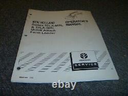 New Holland Series 32LA-MSL Quick Attach Farm Loader Operator Manual 86607068 xz