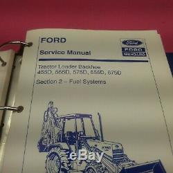 New Holland Service Manual Tractor Loader Backhoe 455d, 555d, 655d, 675d (lt412)