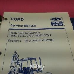 New Holland Service Manual Tractor Loader Backhoe 455d, 555d, 655d, 675d (lt412)