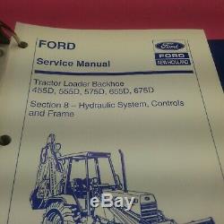 New Holland Service Manual Tractor Loader Backhoe 455d, 555d, 655d, 675d (lt412)