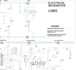 New Holland Skid Steer Compact Track Loader LX865 Electric Wiring Diagram Manual