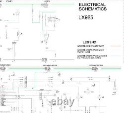 New Holland Skid Steer Compact Track Loader LX985 Electric Wiring Diagram Manual