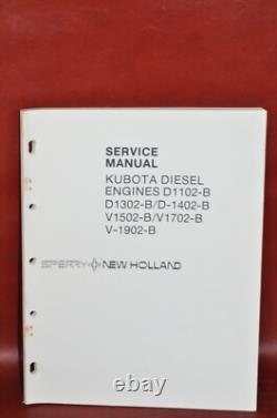 New Holland Skid Steer Kubota Diesel Engine Service Shop Repair Operators Manual