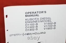 New Holland Skid Steer Kubota Diesel Engine Service Shop Repair Operators Manual