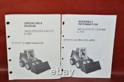 New Holland Skid Steer Loader L555 Operators Owners Manual Book Assembly Guide