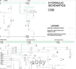 New Holland Skid Steer Track Loader C190 Hydraulic Schematic Manual Diagram