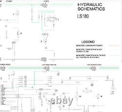 New Holland Skid Steer Track Loader LS180 Hydraulic Schematic Manual Diagram