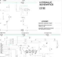 New Holland Skid Steer Track Loader LS180 Hydraulic Schematic Manual Diagram