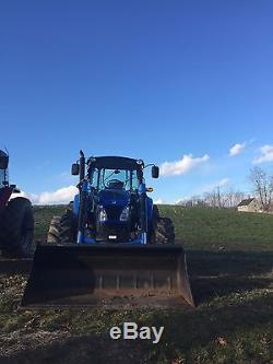 New Holland T5.115 Tractor with 825TL Front Bucket Loader