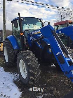 New Holland T5.115 Tractor with 825TL Front Bucket Loader