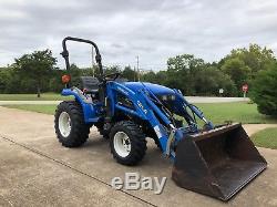 New Holland TC18 Compact Tractor with 12LA Loader 4 Wheel Drive Diesel