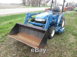 New Holland TC21d compact tractor with belly mower and loader nice one owner