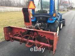 New Holland TC29D Diesel Tractor, 29HP, 4x4, Hydro, Cab, Loader, 3PT Snow Blower
