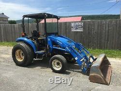New Holland TC40D Compact Tractor, Hydro, Loader, 4x4, Cab