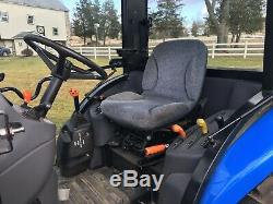 New Holland TC45DA Diesel Tractor, Factory Cab, 45HP, Hydro, R4 Tires, NH Loader