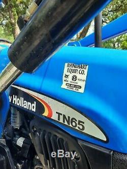 New Holland TN65 4X4-(65HP)-Bush Hog HD Loader with Universal Quick Tack-1400hr