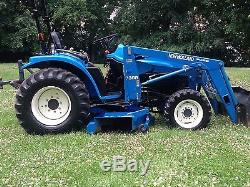 New Holland Tc29d Tractor 4x4 Loader Mower Super Steer Low Hours Extras
