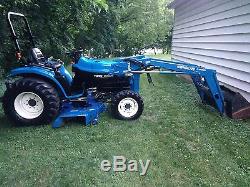 New Holland Tc29d Tractor 4x4 Loader Mower Super Steer Low Hours Extras