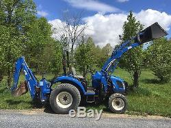 New Holland Tc45d 4x4 Tractor Loader Backhoe, Hydro, Low Hours Cheap Shipping