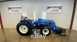 New Holland Tn65 4x4 Tractor Loader With 32la Loader, Front Aux, Rear Aux