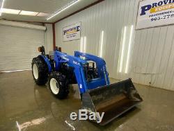 New Holland Tn65 4x4 Tractor Loader With 32la Loader, Front Aux, Rear Aux