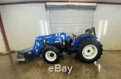 New Holland Tn65 4x4 Tractor Loader With 32la Loader, Front Aux, Rear Aux
