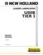 New Holland U80B Tier 3 Loader Landscaper Service Manual Repair Shop Book