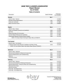 New Holland U80B Tier 3 Loader Landscaper Service Manual Repair Shop Book