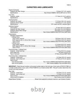New Holland U80B Tier 3 Loader Landscaper Service Manual Repair Shop Book