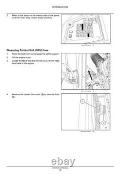 New Holland U80C Tier 4 Tractor Backhoe Service Manual Repair Shop Book
