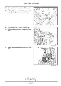 New Holland U80C Tier 4 Tractor Backhoe Service Manual Repair Shop Book