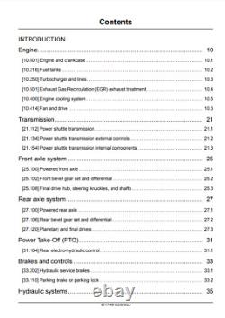 New Holland U80D Tractor Loader Complete Repair Service Manual 92117486 PDF/USB