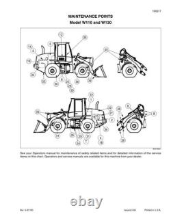 New Holland W110, W130 Wheel Loader Service Manual Repair Shop Book