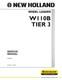 New Holland W110B Tier 3 Wheel Loader Service Manual Repair Shop Book