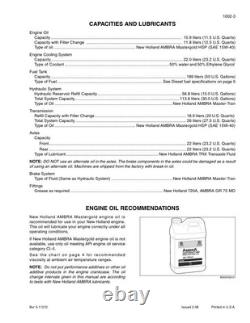 New Holland W110B Tier 3 Wheel Loader Service Manual Repair Shop Book