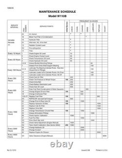 New Holland W110B Tier 3 Wheel Loader Service Manual Repair Shop Book