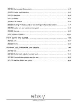 New Holland W110D Tier2 Wheel Loader Service Manual Repair Shop Book