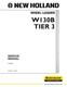New Holland W130B Tier 3 Wheel Loader Service Manual Repair Shop Book