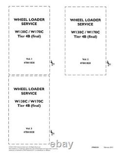 New Holland W130C, W170C Tier 4B Wheel Loader Service Manual Repair Shop Book