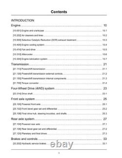 New Holland W130C, W170C Tier 4B Wheel Loader Service Manual Repair Shop Book