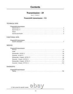 New Holland W130C, W170C Tier 4B Wheel Loader Service Manual Repair Shop Book